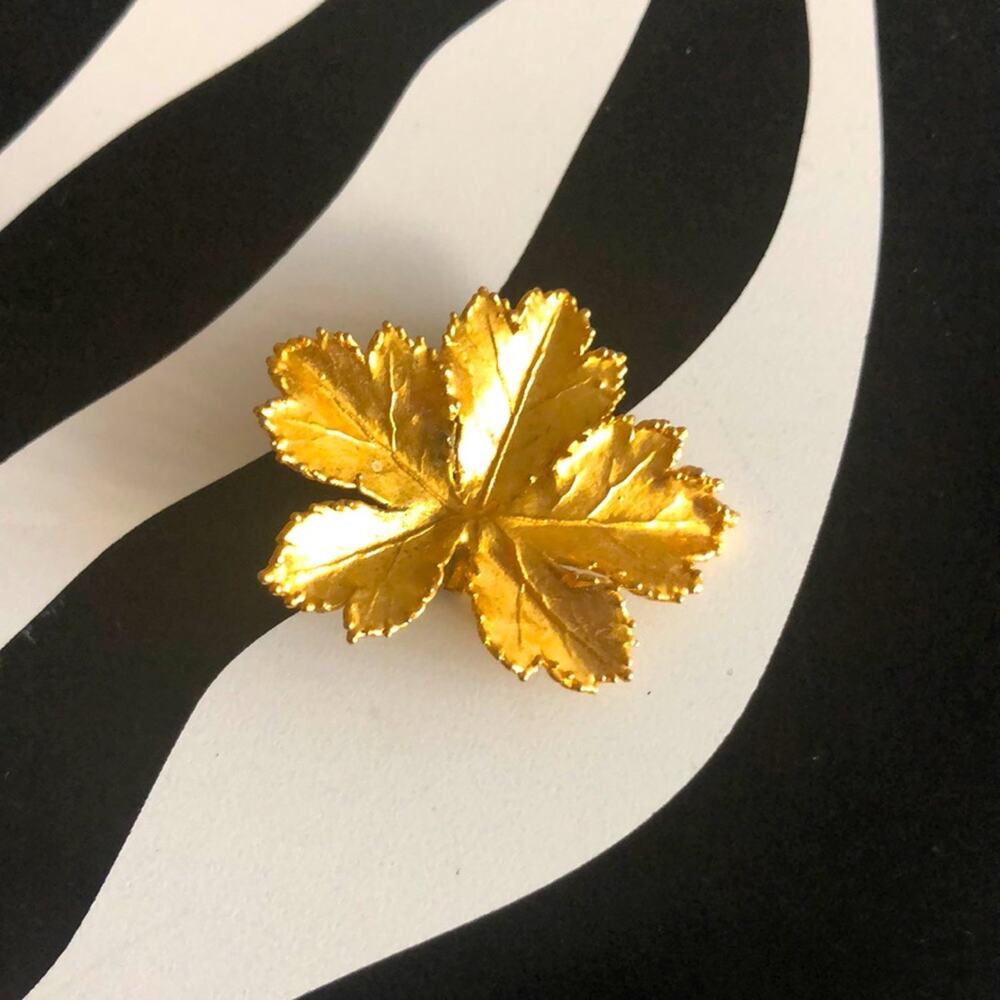 3 for $30 Gold Maple Leaf Brooch